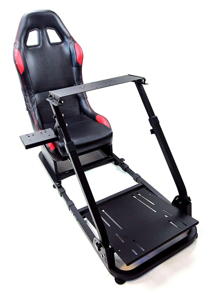 Driving Simulator Wheel Stand Cockpit with Gear Shifter Mount and Racing Chair Kit - Tanaka Power Sport