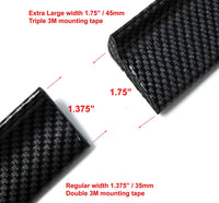 Universal 4.9ft (150cm/1.5m) Rubber Trunk or Rear Roof Lip Spoiler with Glossy Stylish Carbon Fiber Pattern XL size (1.75 Inches Width) - Tanaka Power Sport