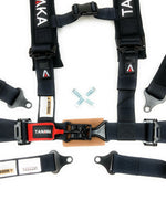 Tanaka BLACK SERIES 2" Latch and Link 4 Points Safety Harness Set with Ultra Comfort Heavy Duty Shoulder Pads (for one seat/youth use) - Tanaka Power Sport