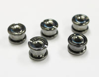 The Flying Wheels Single Bicycle Chainring Bolts-Titanium Silver Steel Set of 5 - Tanaka Power Sport