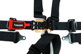 Tanaka BLACK SERIES 2" Latch and Link 5 Points Safety Harness Set with Ultra Comfort Heavy Duty Shoulder Pads (for one seat/youth use) - Tanaka Power Sport