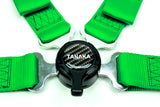 Racing Style 4-point Camlock Racing Harness (Green) - Tanaka Power Sport
