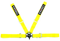 Racing Style 4-point Camlock Racing Harness (Yellow) - Tanaka Power Sport