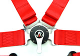 Ultra Series Racing Style 4-Point Camlock Racing Harness (Red) - Tanaka Power Sport