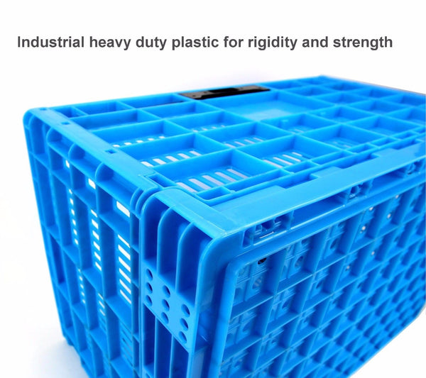 Garen Duty Plastic construction Collapsible Storage Crate Heavy – Tanaka  Power Sport