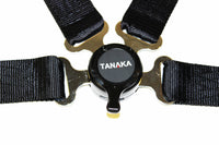 Racing Style 4-point Camlock Racing Harness (Black) - Tanaka Power Sport